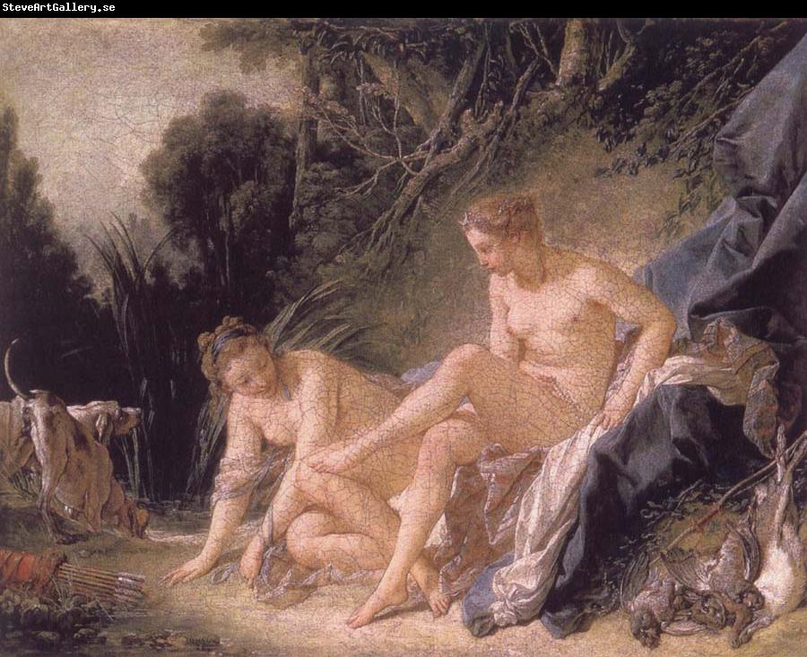 Francois Boucher Diana Resting after her Bath